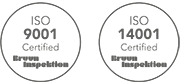 ISO 9001 og ISO 14001 certificeret